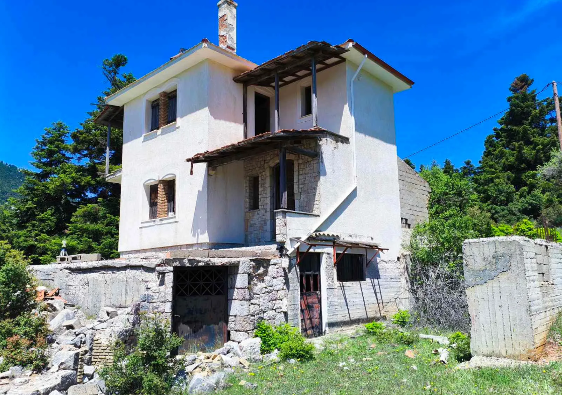 Πωλείται οικόπεδο 7.300 τ.μ. με οικοδομική άδεια & ημιτελή μεζονέτα στην Αράχωβα – Λιβάδι